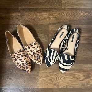 Animal Print Flats.